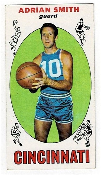 1969 Topps Basketball #97 Adrian Smith - Cincinnati Royals RC